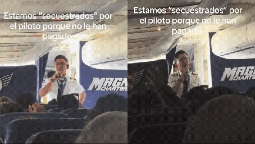 2025/12 — Piloto Retém Passageiros Em Avião Na Cidade Do México Em Protesto Por Salários Atrasados De Mais De Cinco Meses